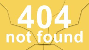 404 not found